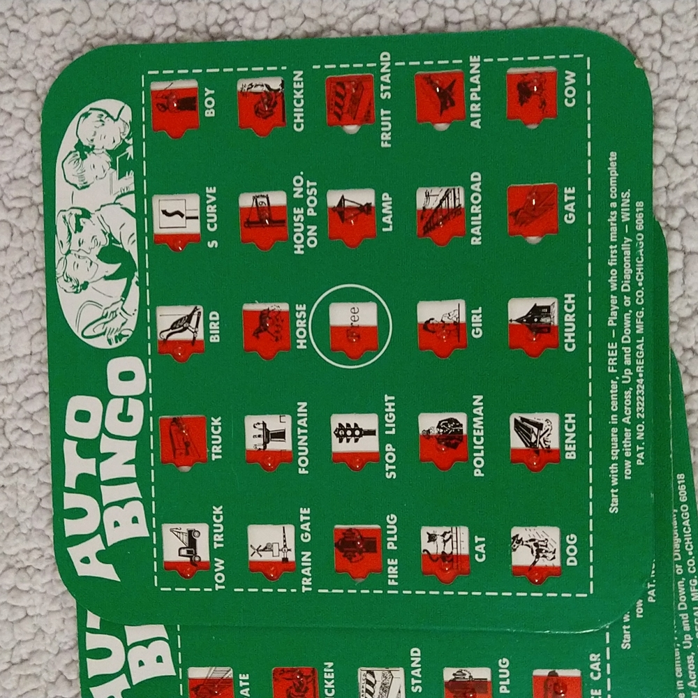 Classic 1960s Collectable Auto Bingo Set of 4 - Picture 3 of 9